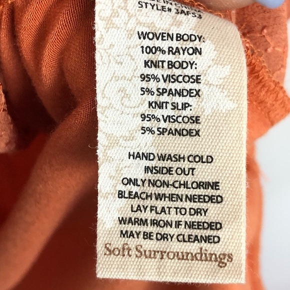 SOFT surroundings peach sequin high low hem The neck dress - Picture 7 of 13